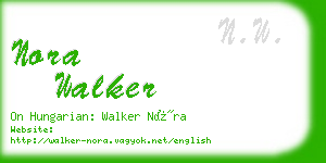 nora walker business card